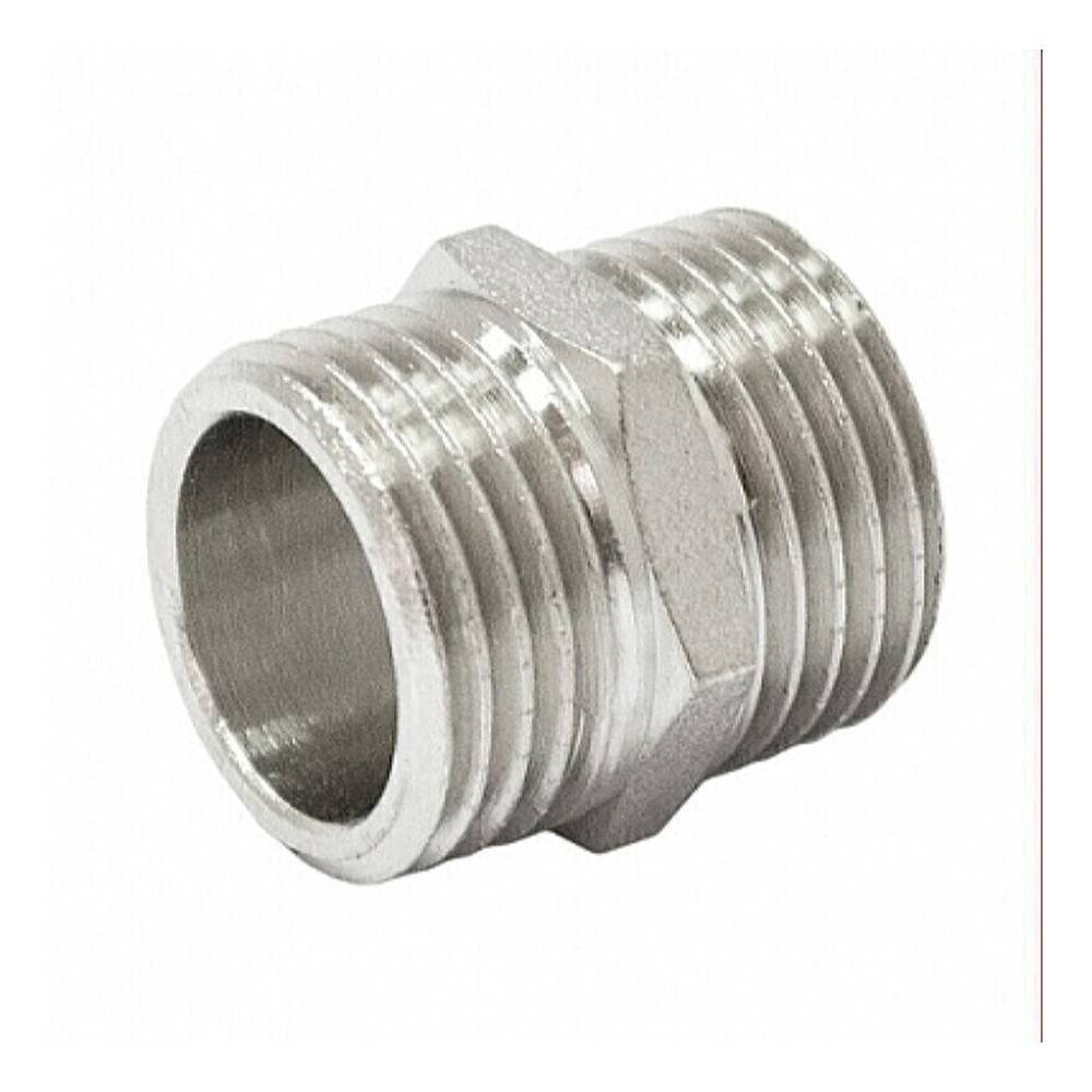 Ниппель STI латунный никелированный 3/4 НР 1645370