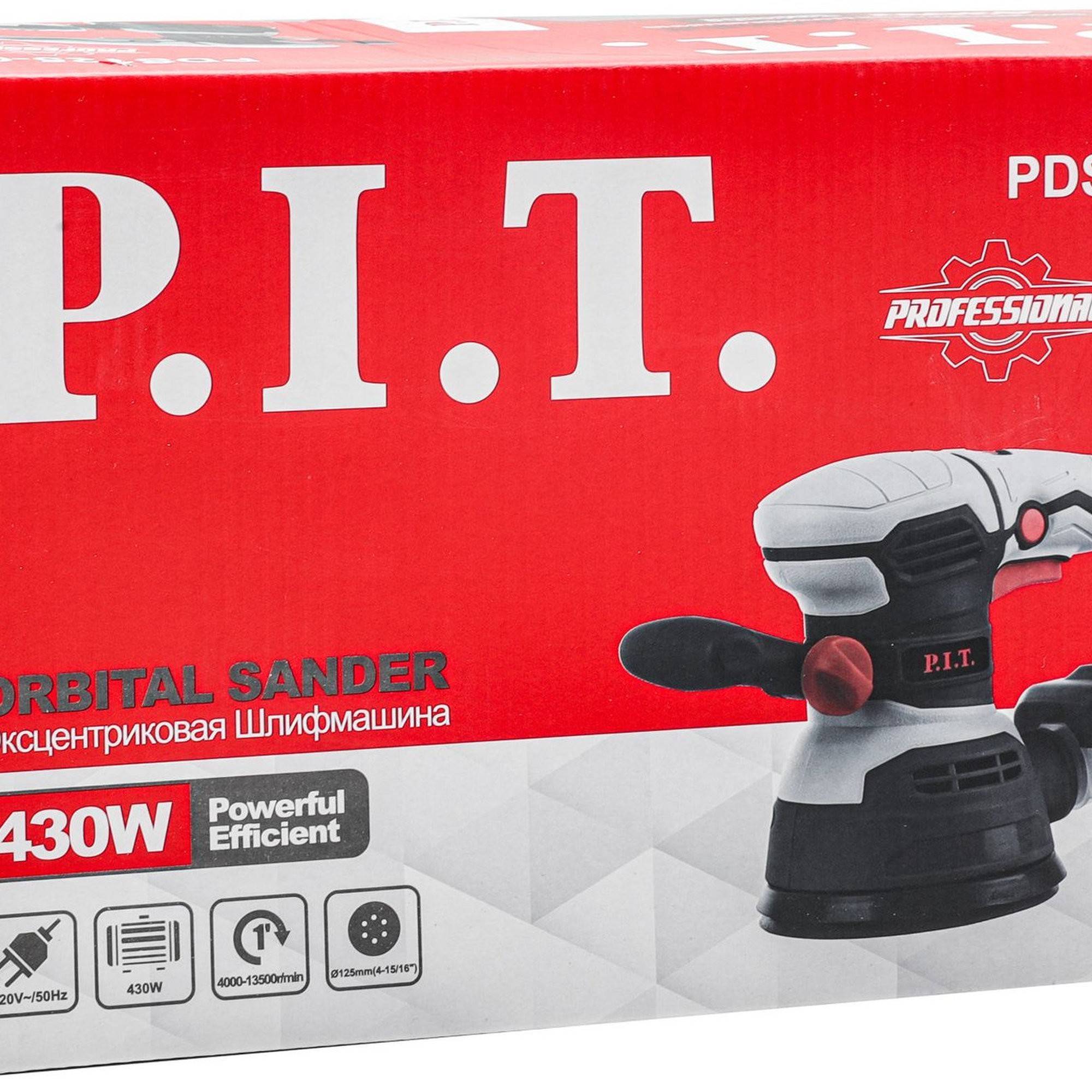 Эксцентриковая шлифмашина P.I.T. PDS125-C1 125 мм 430 Вт PDS125-C1