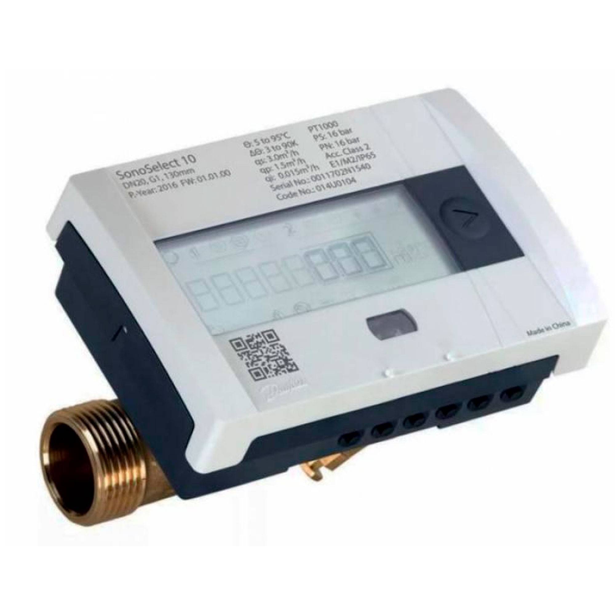 Теплосчетчик ультразвуковой Danfoss SonoSafe 10 DN15 1.5 м3/ч подача с листом поверки 087G6002
