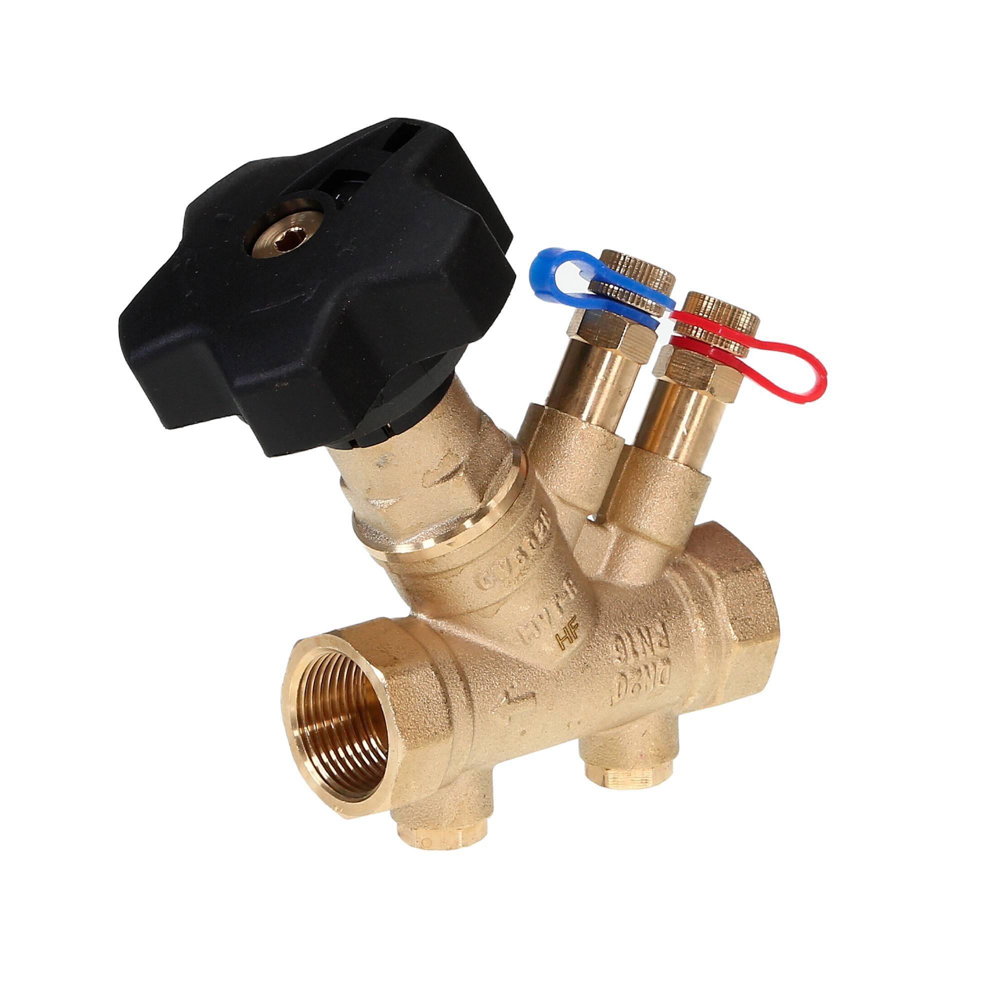 Клапан балансировочный Ридан MVT-R DN 15 PN 20 ручной муфтовый с дренажем НС-1514773