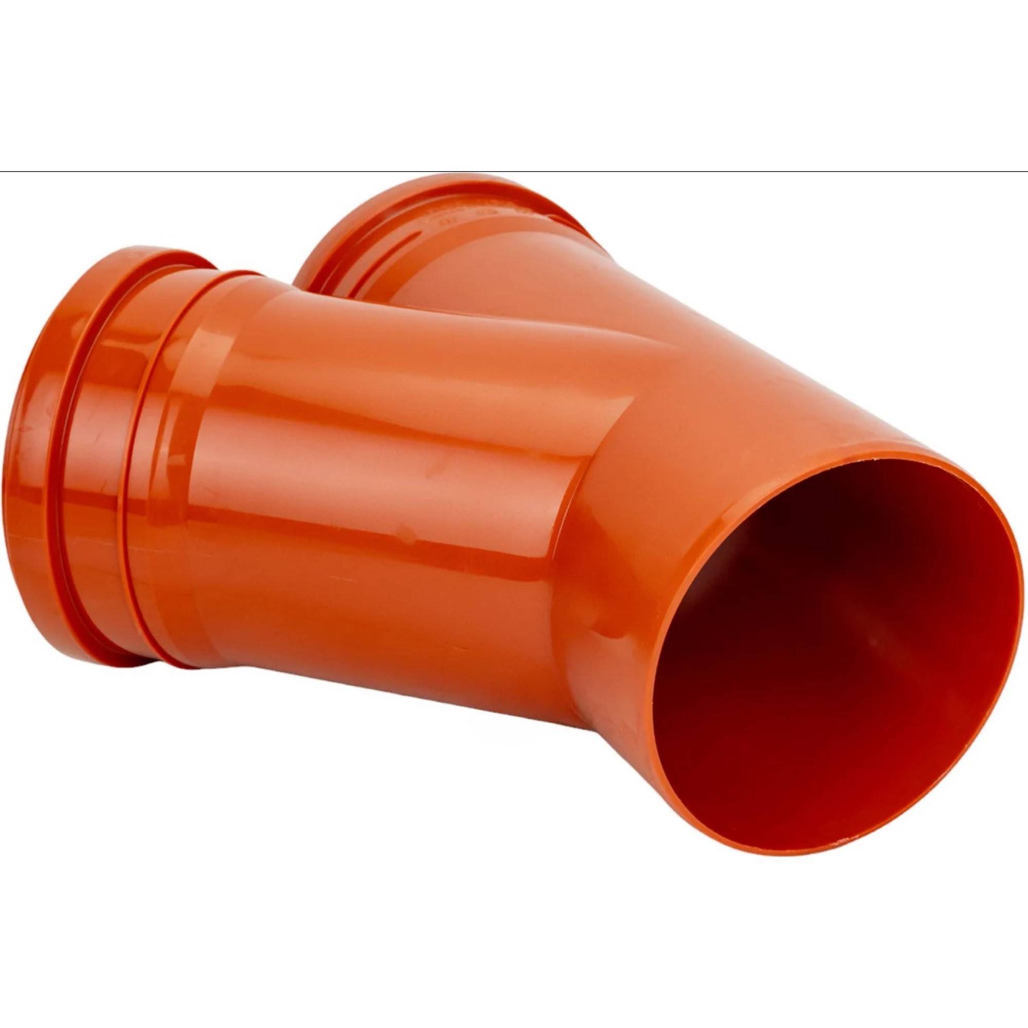 Тройник канализационный наружный Политэк 160x160/45° 1161645