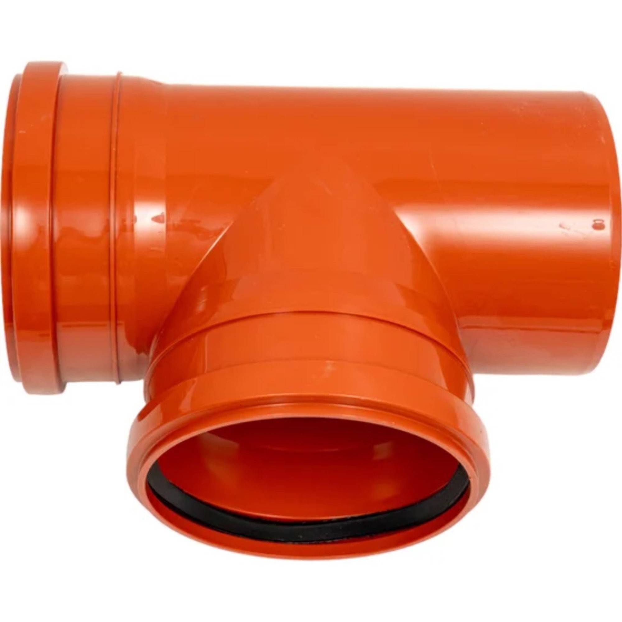 Тройник канализационный Политэк 160х160 мм 87° наружный (50) 301687