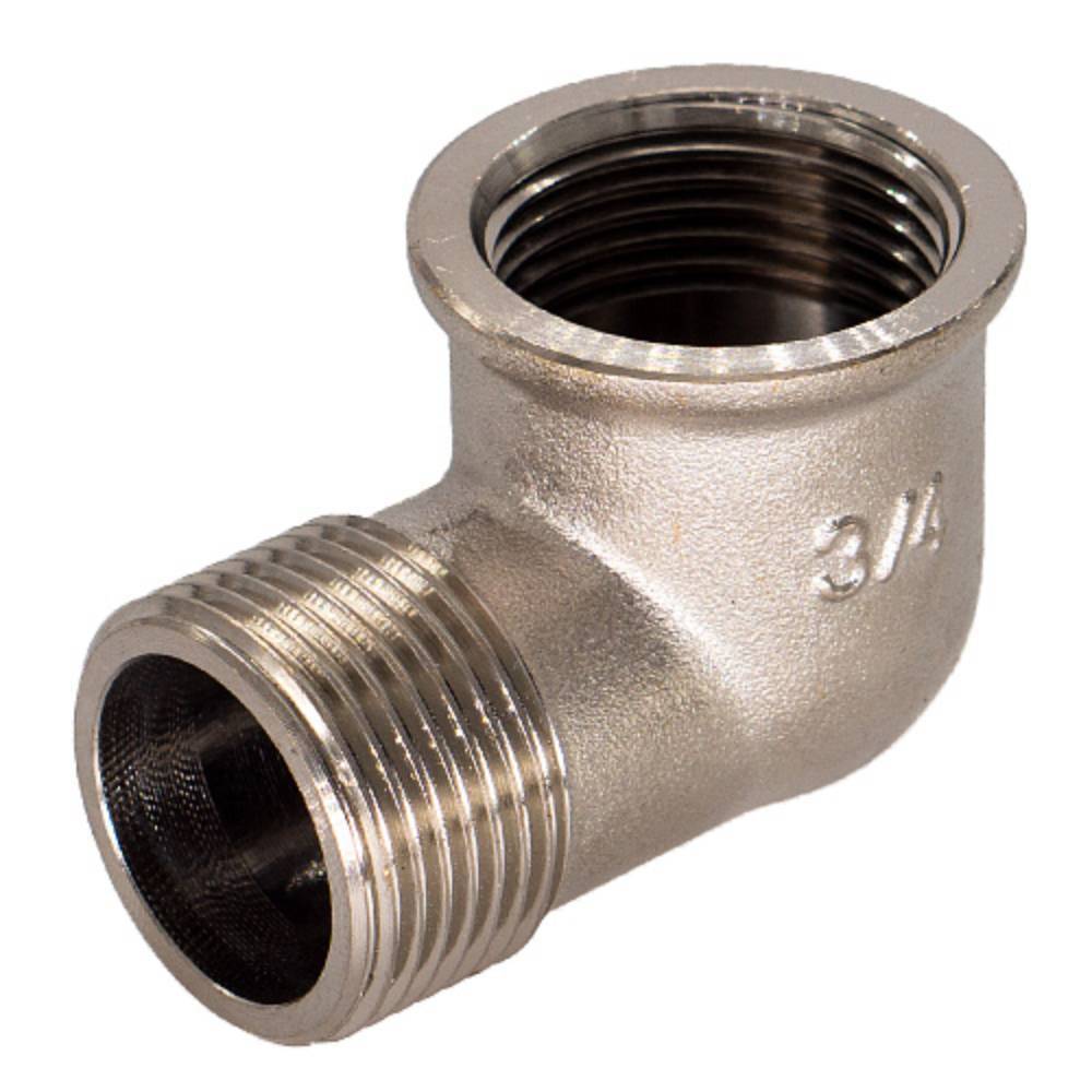 Уголок латунный никелированный CTM 3/4 дюйма г/ш НС-1229478