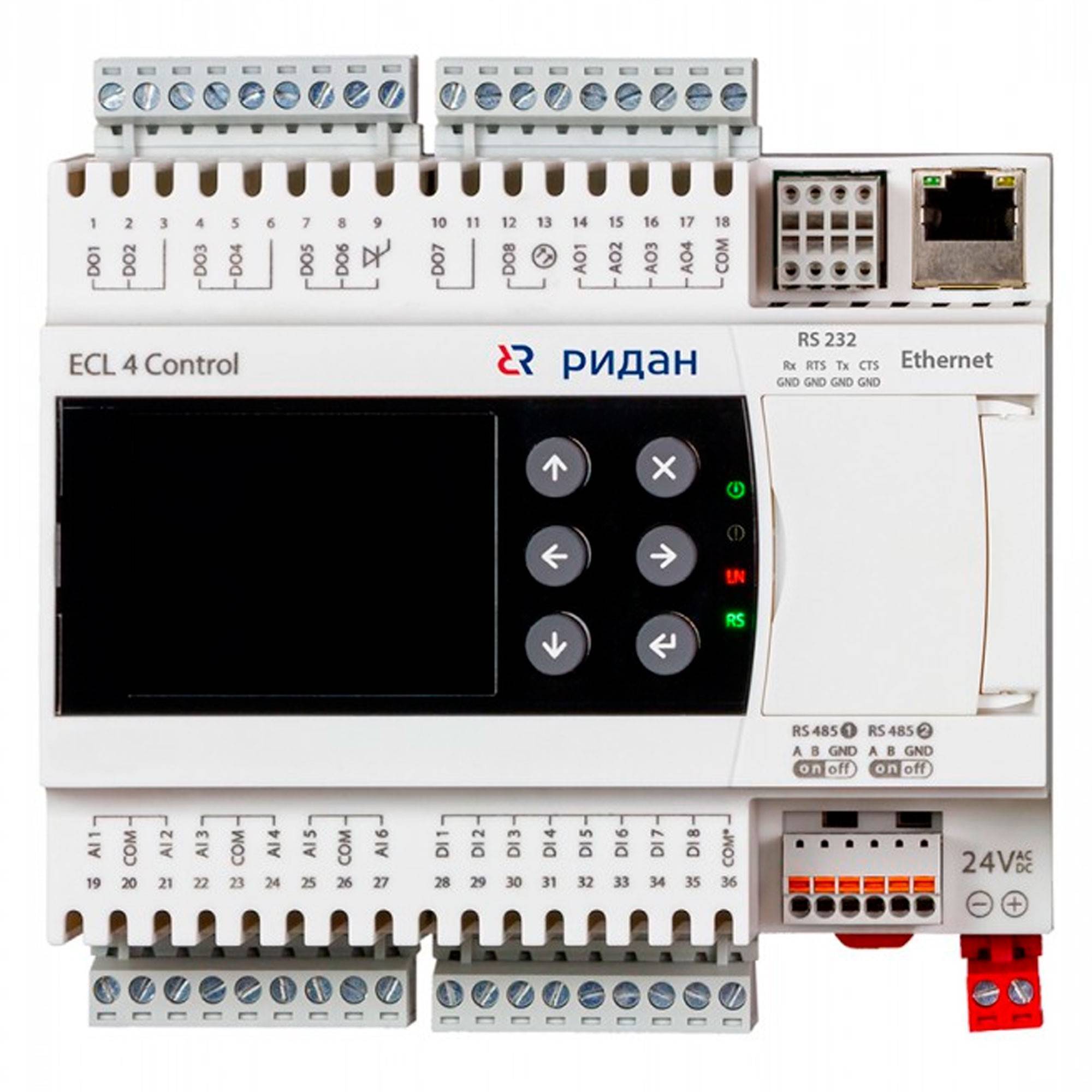 Контроллер конфигурируемый Ридан ECL4 Control 368R 24В AC/DC 087H3831R