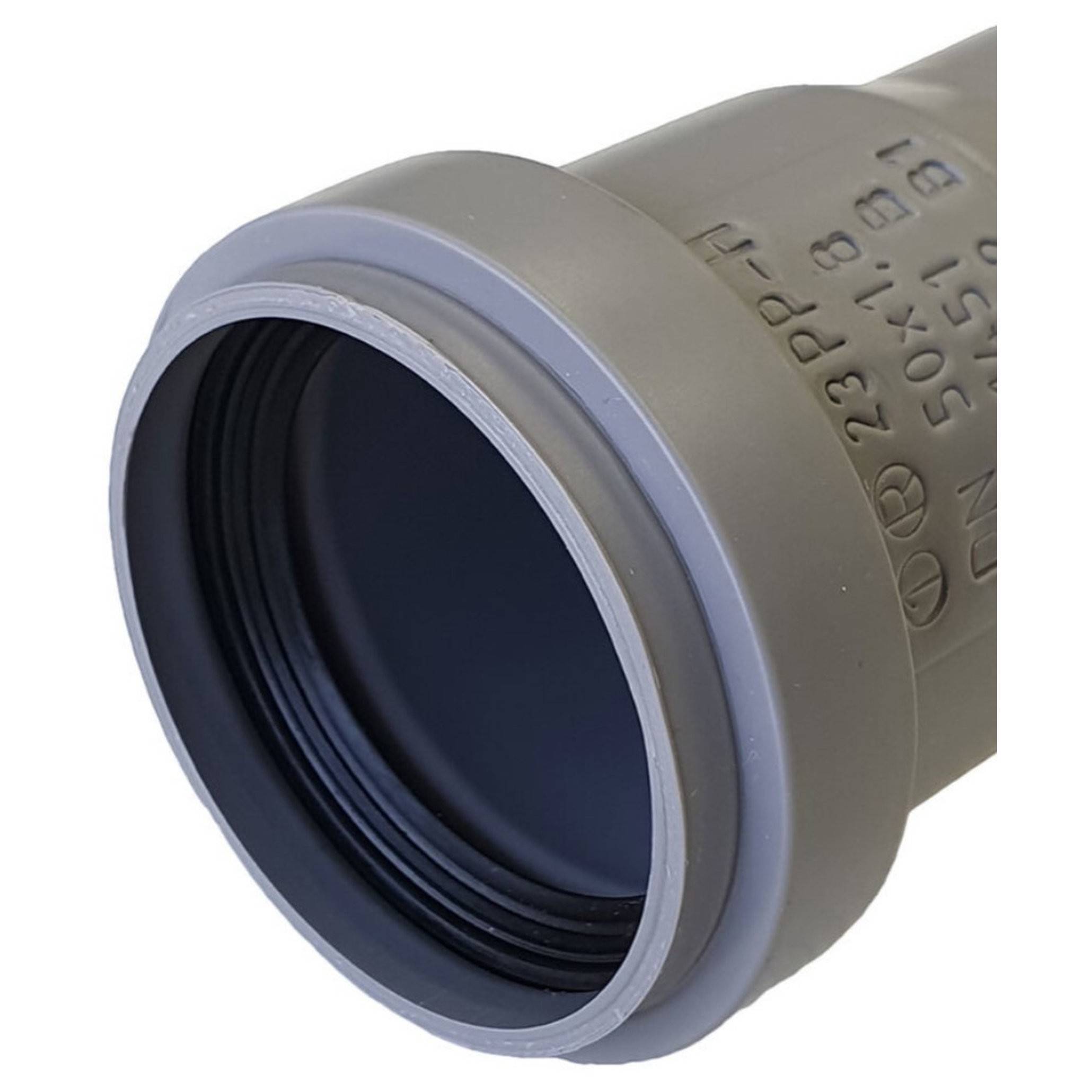 Труба канализационная внутренняя Ostendorf HTEM 50х1500 мм PPs серая 112060