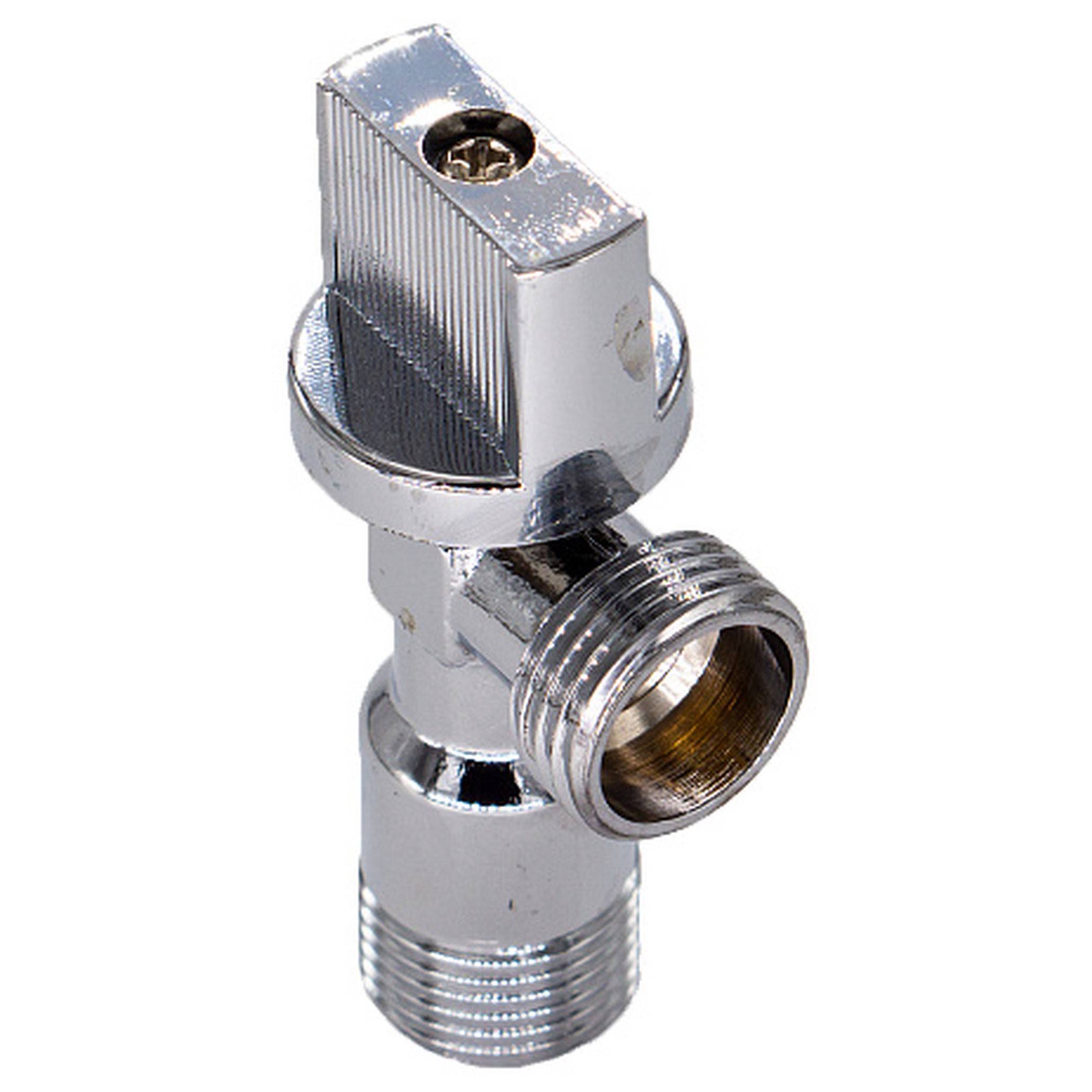 Кран шаровой угловой для сантехприборов CTM 1/2x1/2 дюйма с отражателем CAME1212