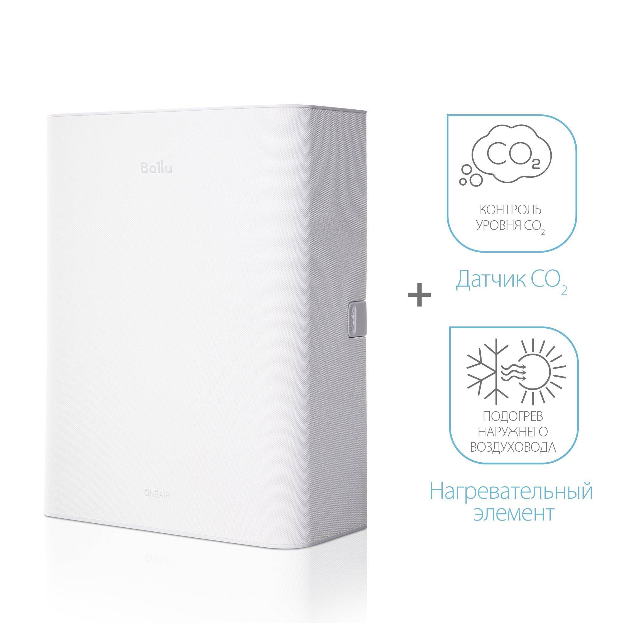 Приточный очиститель воздуха Ballu ONEAIR ASP-100WM НС-1630302