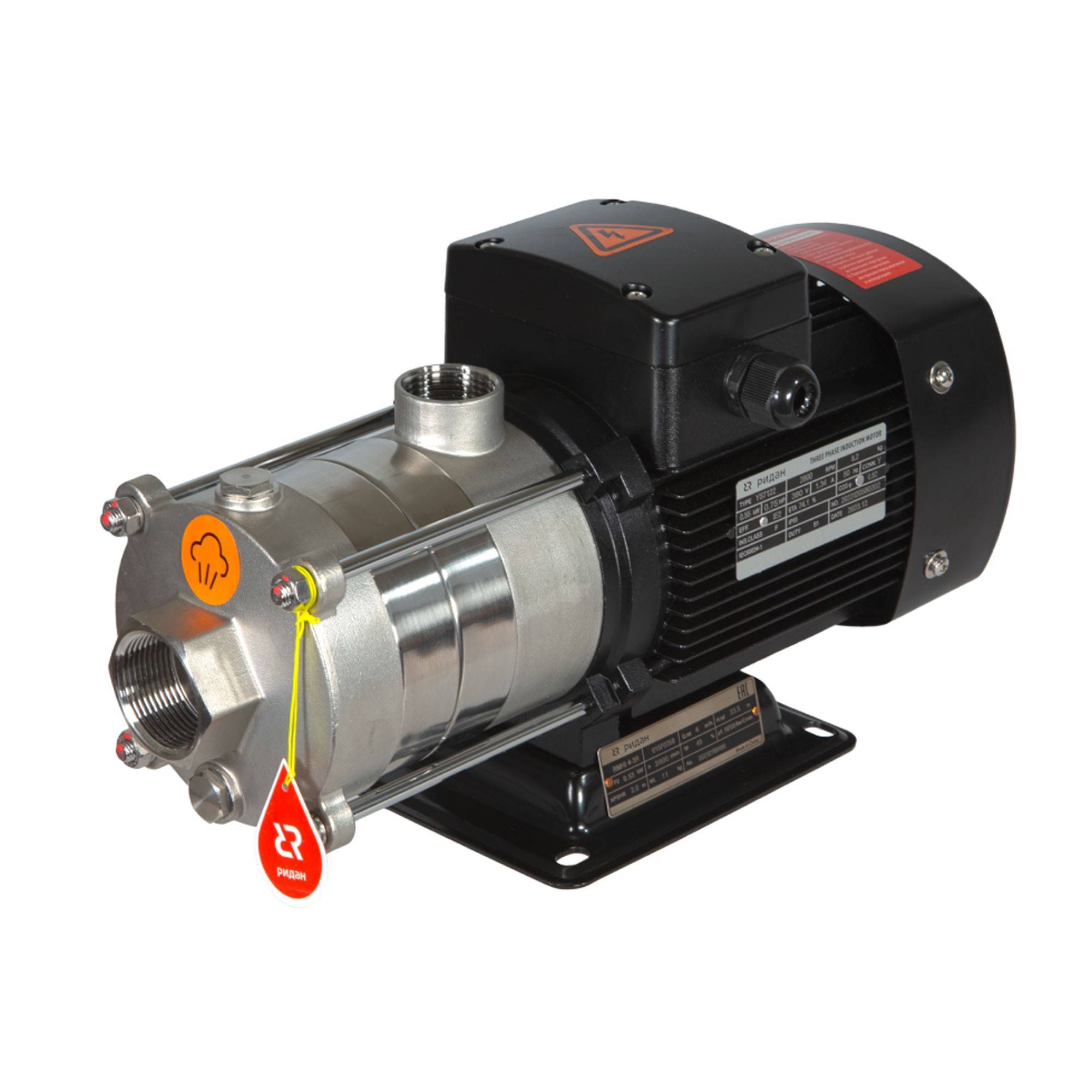 Насос многоступенчатый горизонтальный Ридан RMHI 2-4R 084G3004