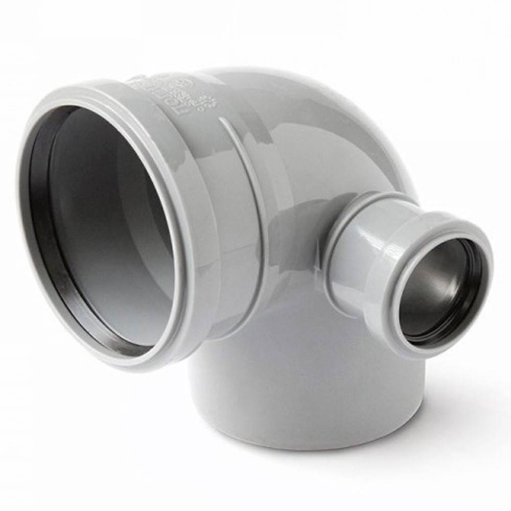 Отвод 90° Sinikon Comfort Plus 110/50 мм с дополнительным входом справа 1611734