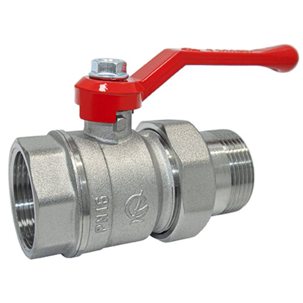 Кран шаровой ГАЛЛОП СТАНДАРТ 222 рычаг с удлинителем никель ВВ DN 32 222