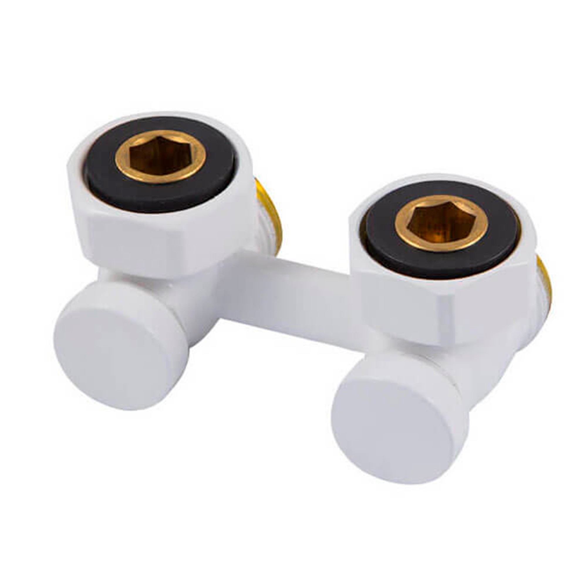 Узел нижнего подключения Schlosser Standard 6007 угловой 3/4 x 3/4 белый 600700001