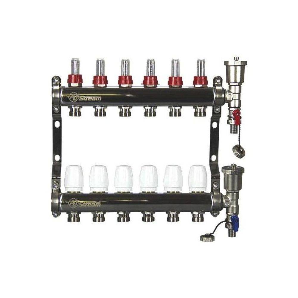 Группа коллекторная Altstream с расходомерами и воздухоотводчиком 1х6х3/4 1431713