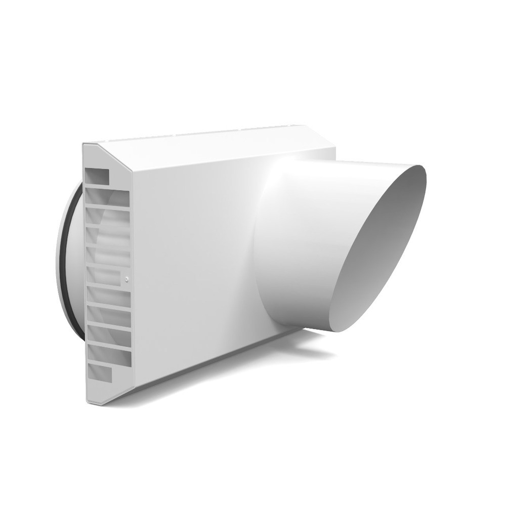 Выход совмещенный приточно-вытяжной фасадный РЭД 250 мм белый 1725748
