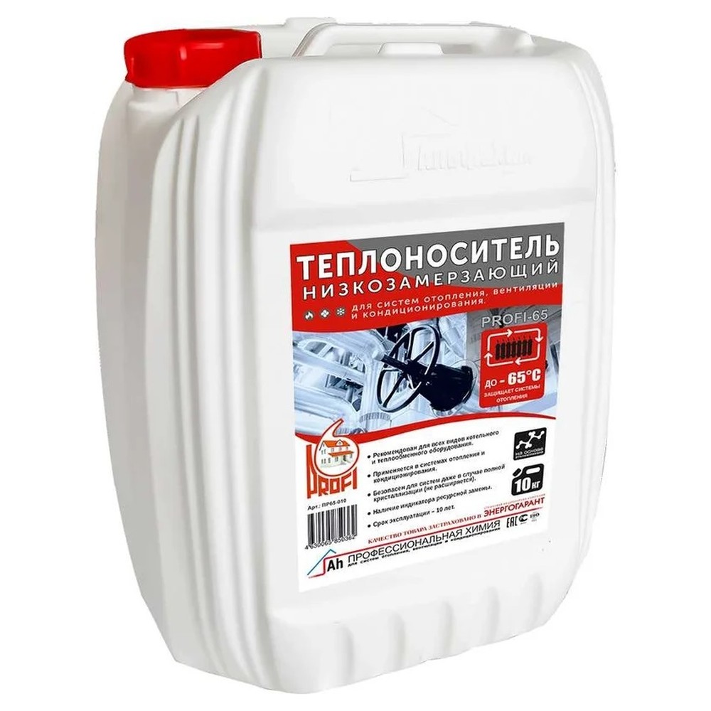 Теплоноситель АльфаХим PROFI-65 этиленгликоль 10 кг 1259084