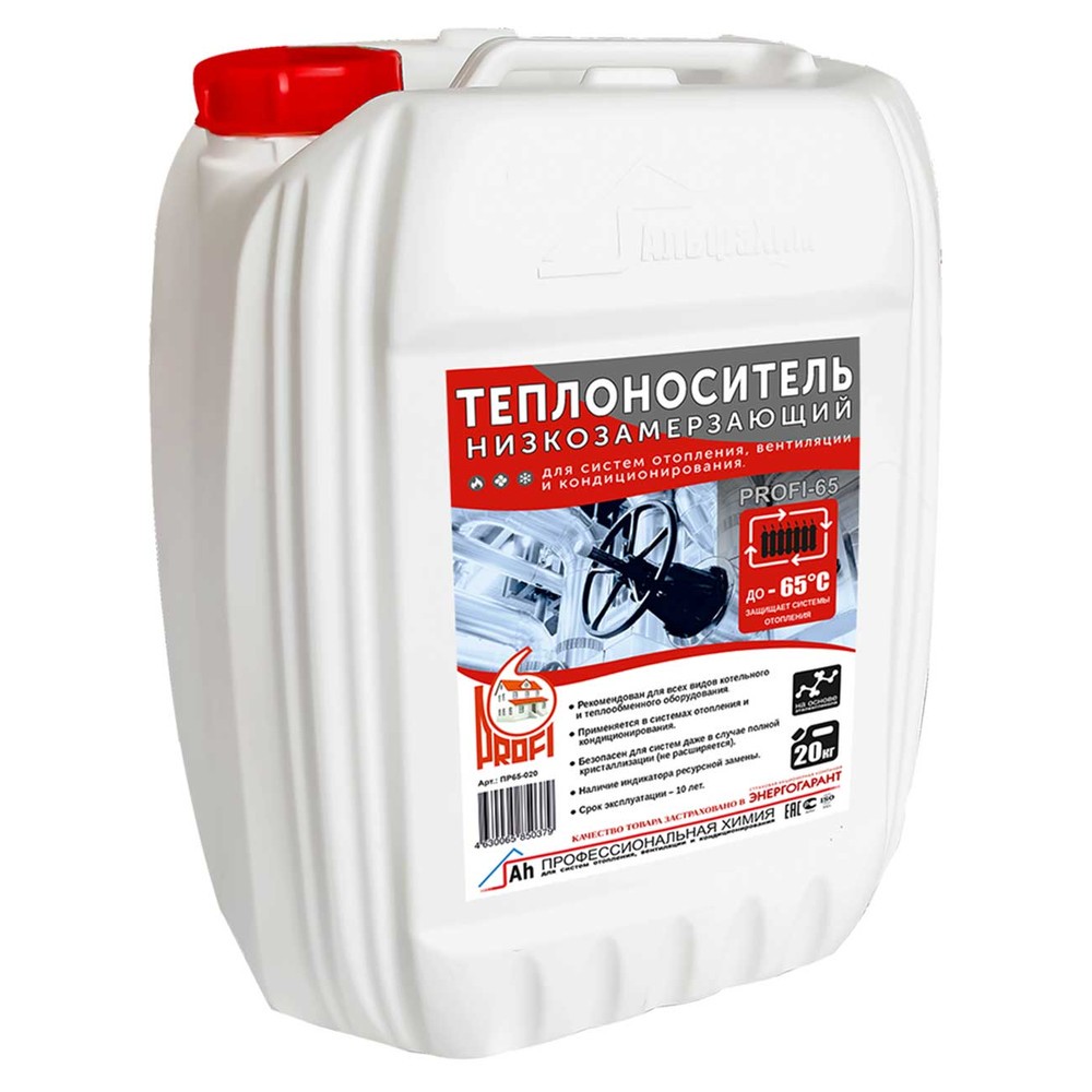 Теплоноситель АльфаХим PROFI-65 этиленгликоль 20 кг 1259087