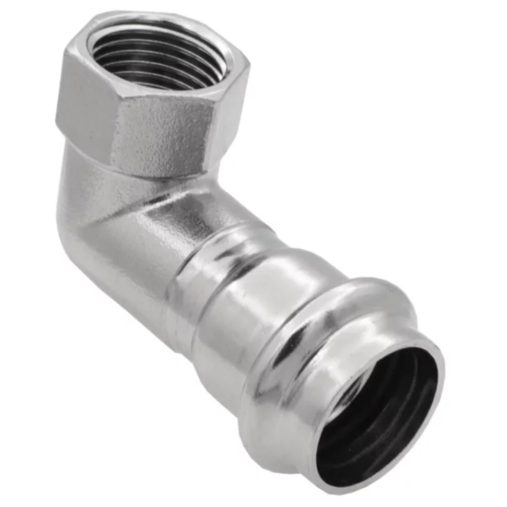 Уголок пресс 90° VIEIR VER-PRO нержавеющая сталь 18 мм х 1/2 ВР НС-1451024