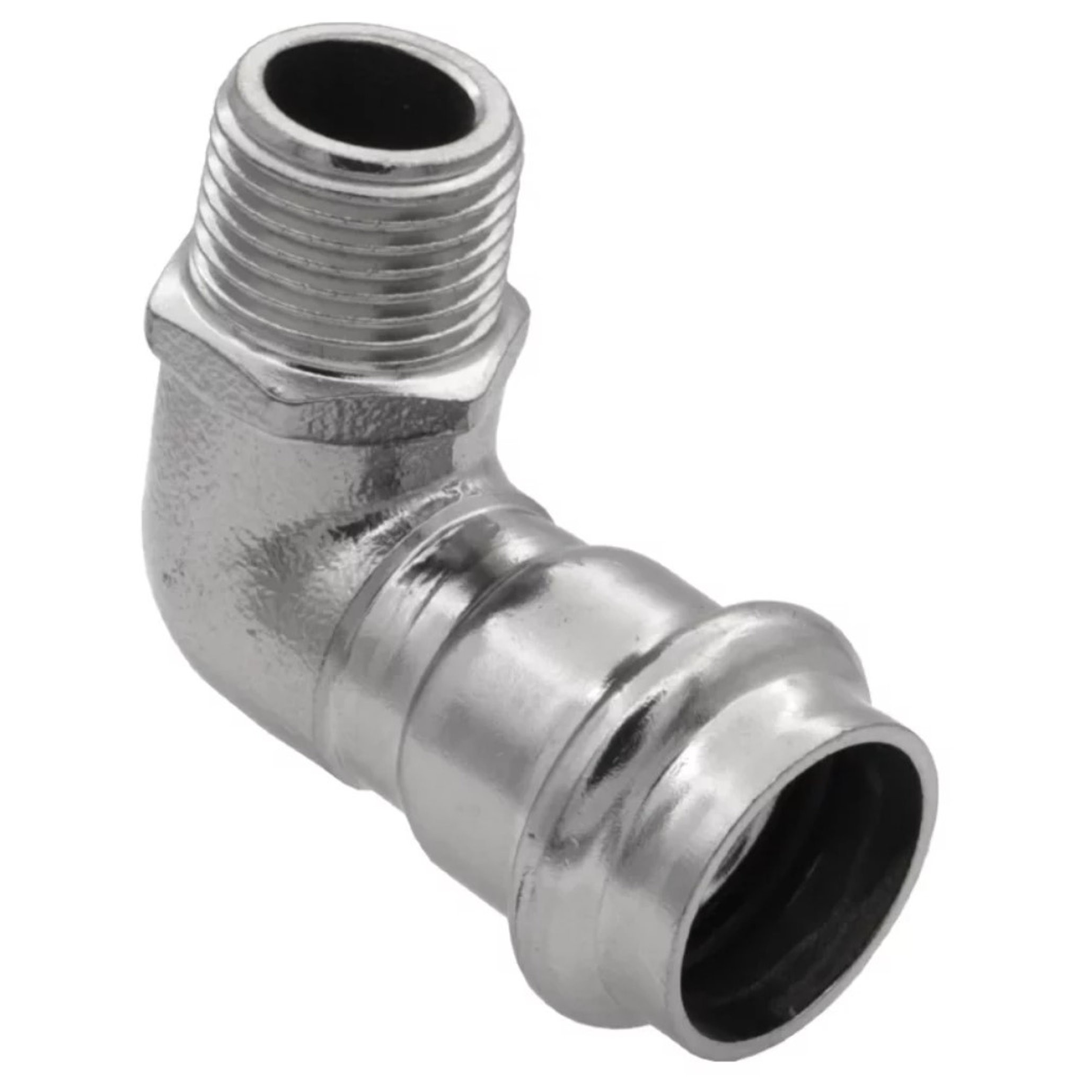 Уголок пресс 90° VIEIR VER-PRO нержавеющая сталь 18 мм х 1/2 НР НС-1451025