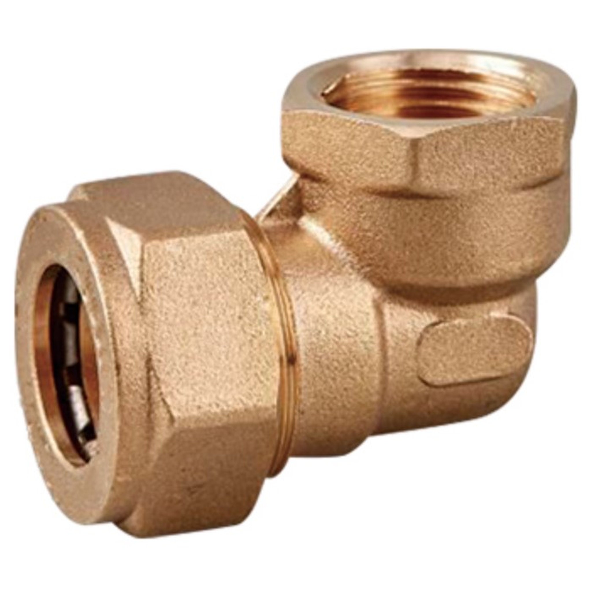 Уголок обжимной VIEIR 25x1 ВР для гофрированной трубы VPR255