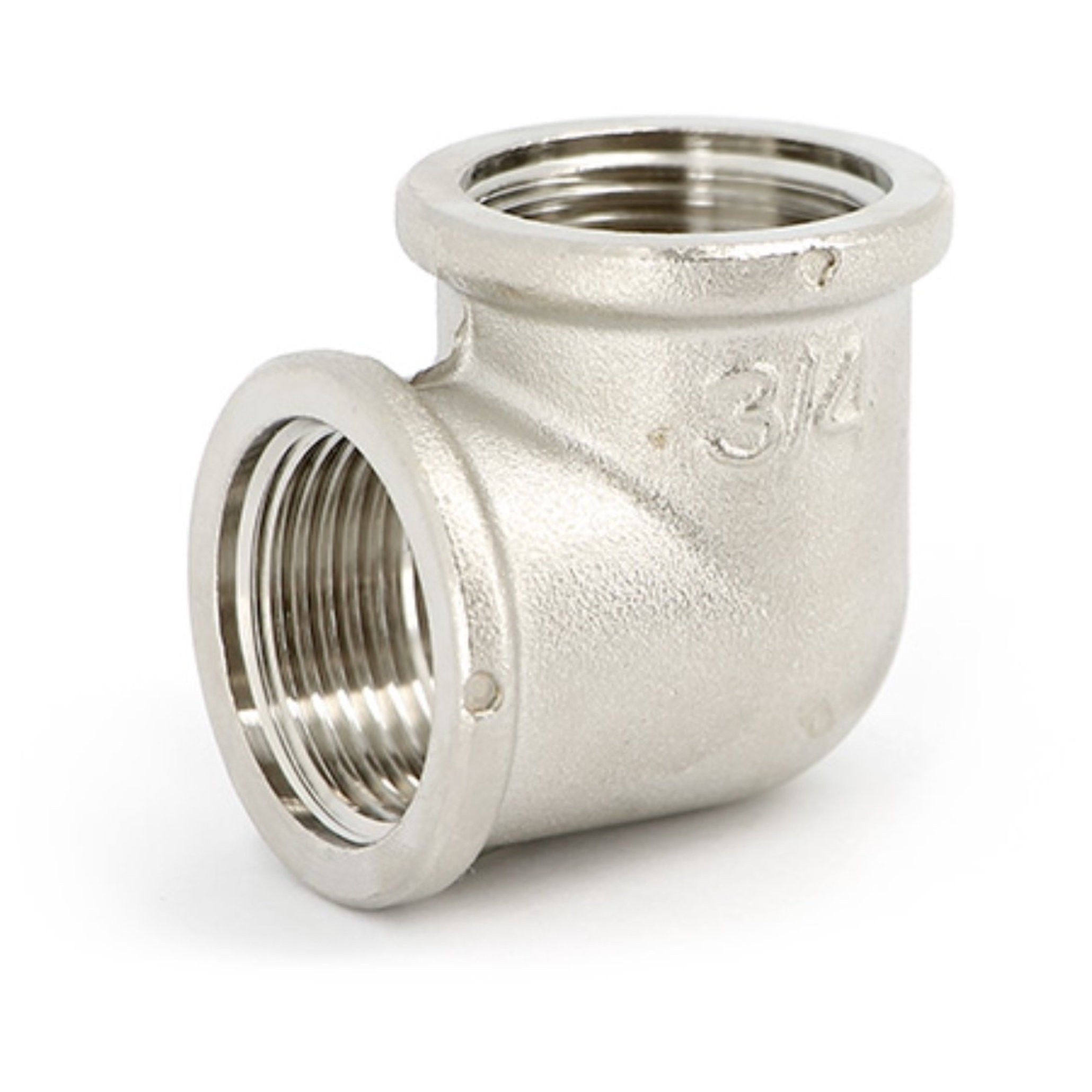 Угольник резьбовой Uni-Fitt 3/4 ВР-ВР никелированный 1513708