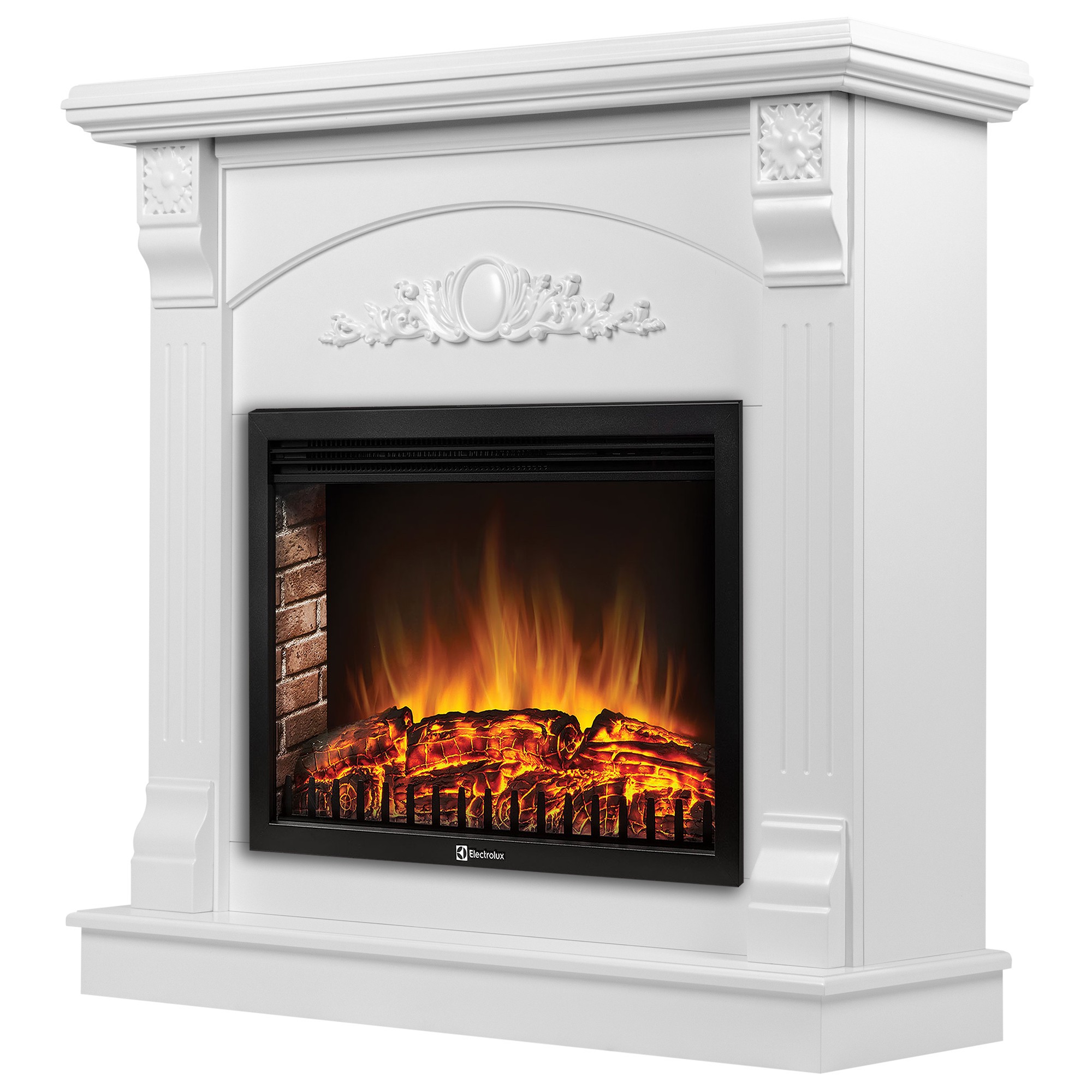 Портал для электрокамина Firelight Barocco 30 белый разборный 1728824