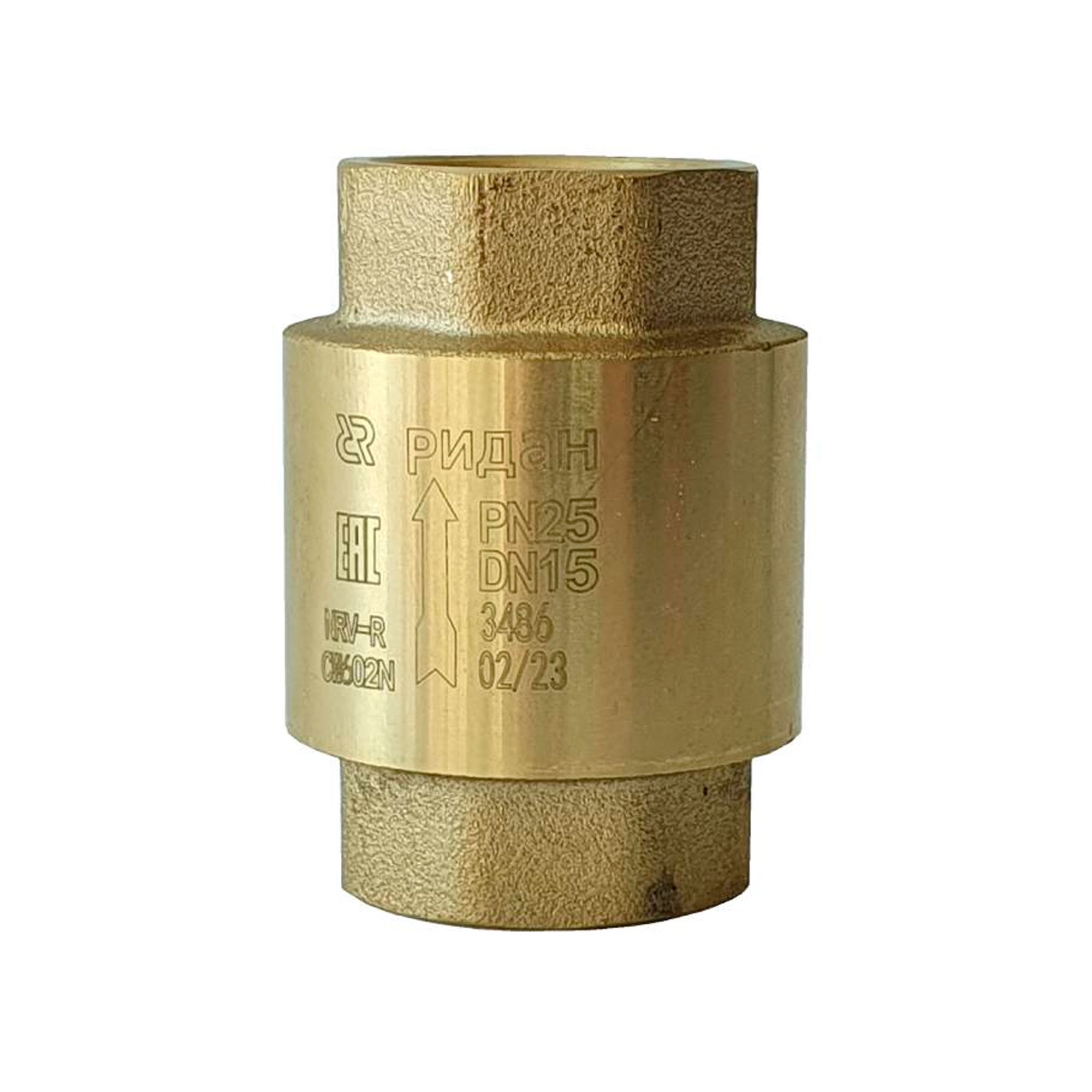 Клапан обратный резьбовой Ридан NRV-R DN15 PN25 065B8220R