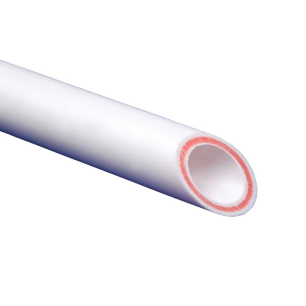 Труба полипропиленовая MeerPlast 20x2.8 мм PN20 SDR7.4 армированная стекловолокном белая 1591913