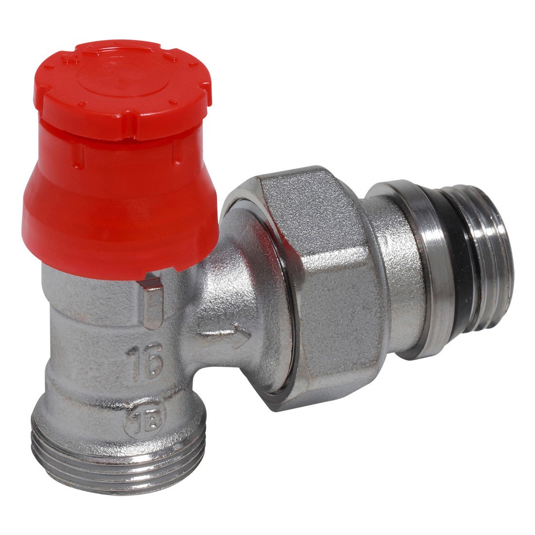 Клапан термостатический Giacomini угловой с предварительной настройкой 1/2 x 16 R411PX233