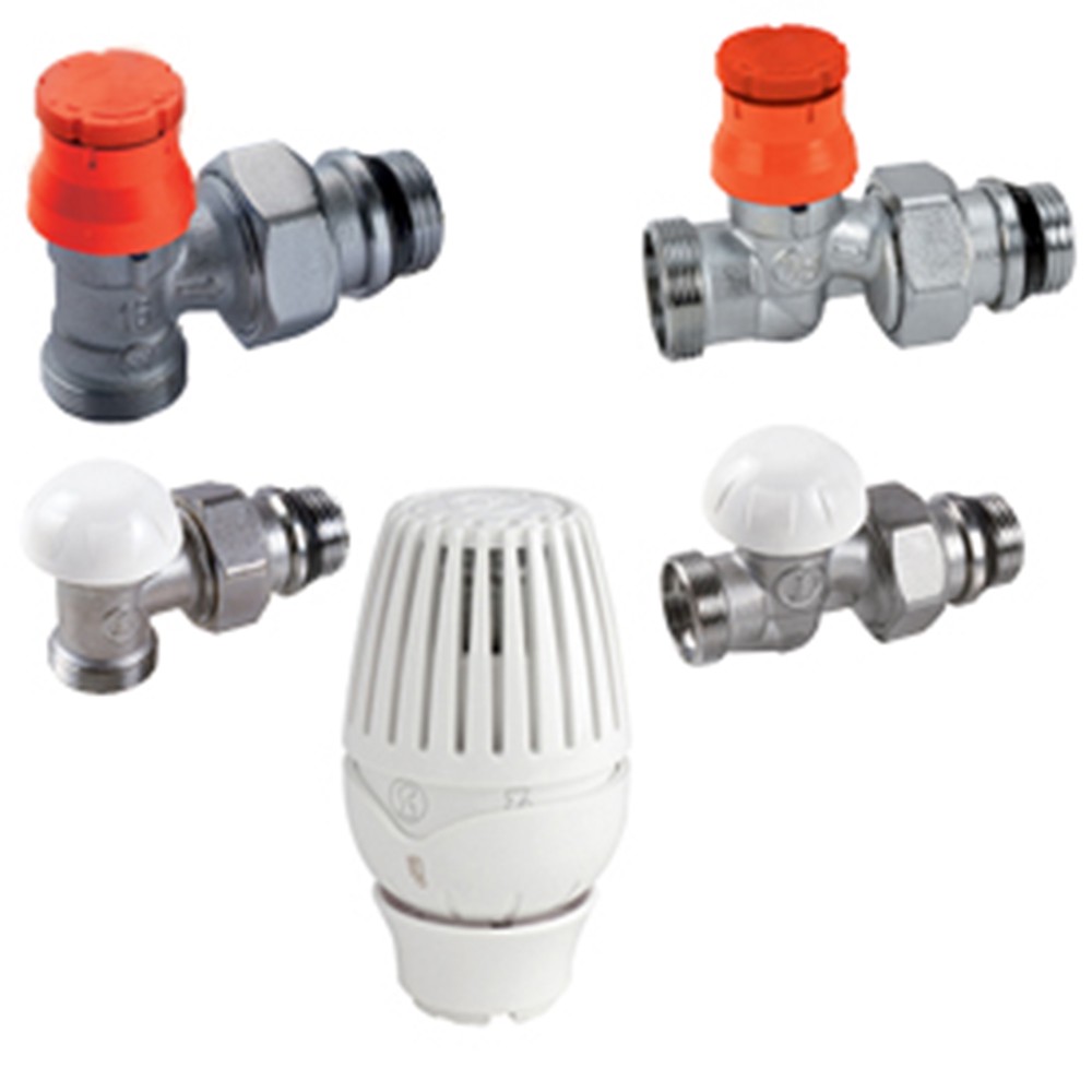 Комплект термостатический Giacomini с преднастройкой 3/8 x 16 прямой R460PA012