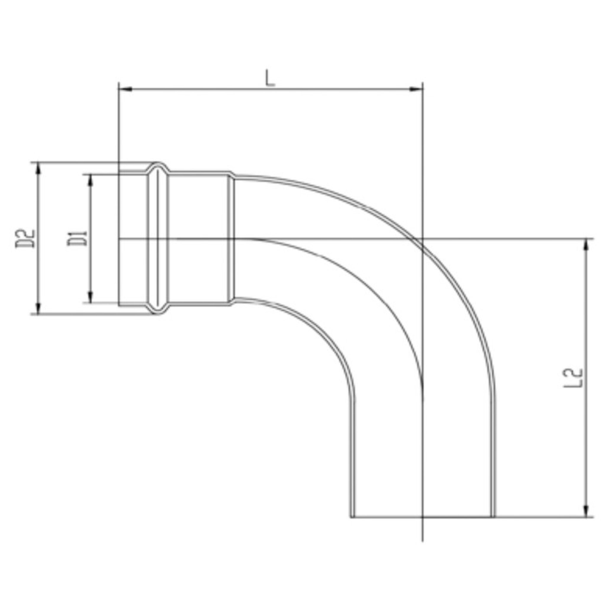 Уголок 90° пресс VIEIR VER-PRO нержавеющая сталь 22 мм VSS90-22