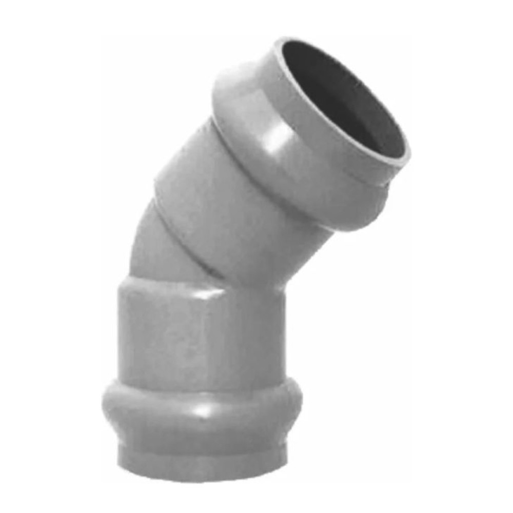 Отвод напорный ХЕМКОР НПВХ 110 мм 45° двухраструбный НС-1744151