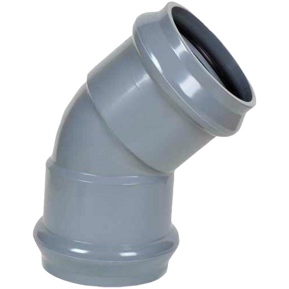 Отвод напорный ХЕМКОР НПВХ 110 мм 90° двухраструбный НС-1744152
