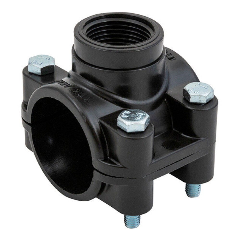 Седелка компрессионная ТПК-АКВА 50 мм x 1 дюйм ВР с болтами 3000050001