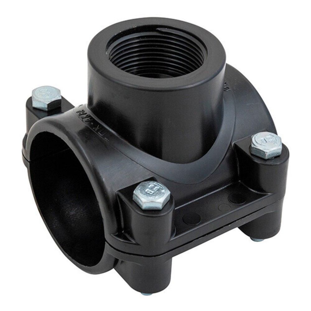 Седелка компрессионная ТПК-АКВА 63 мм x 1 1/4 дюйма ВР с болтами 3000063114