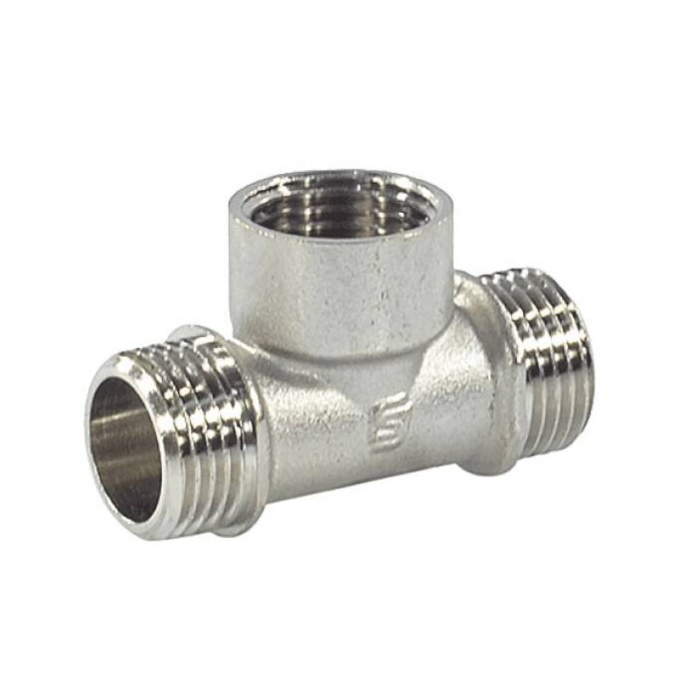 Тройник SantechSystems латунный никелированный 1/2 НР-ВР-НР НС-1726144