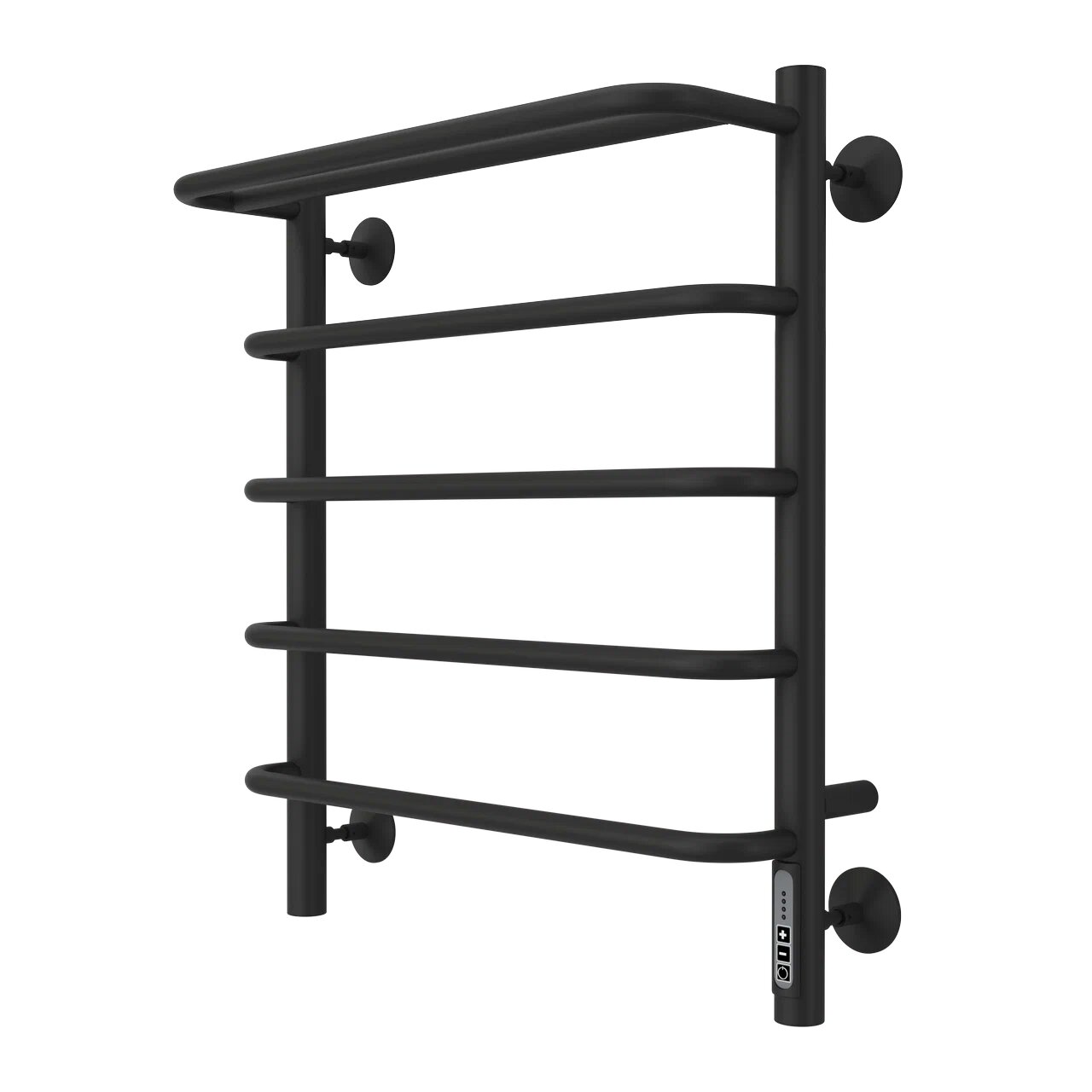 Полотенцесушитель электрический Larusso Стандарт с полкой КС П5 500x600 мм черный RAL 9005 8529