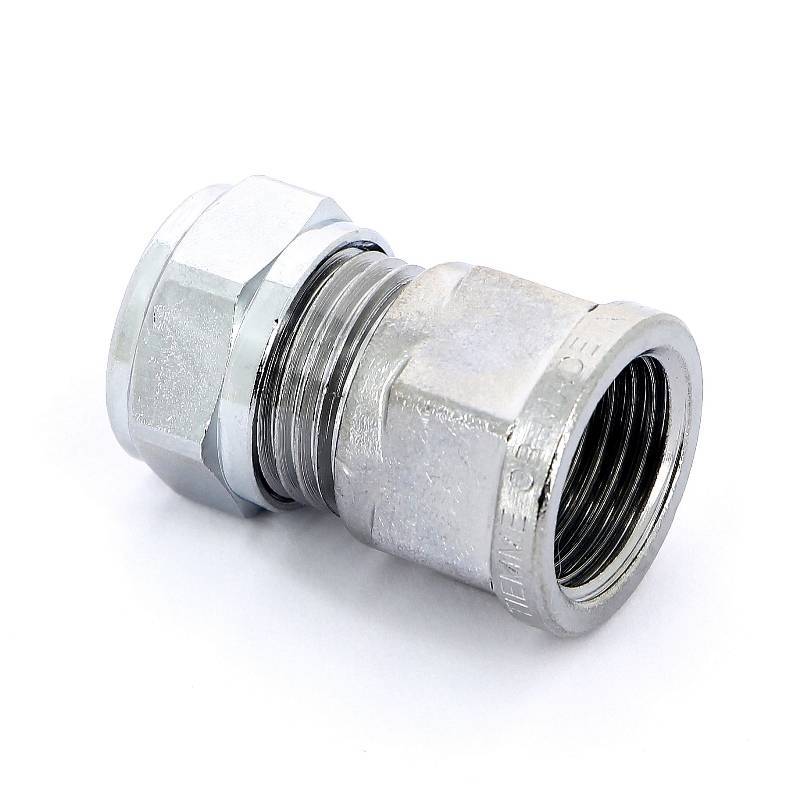 Муфта обжимная хромированная Tiemme 15x1/2 ВР 1130048