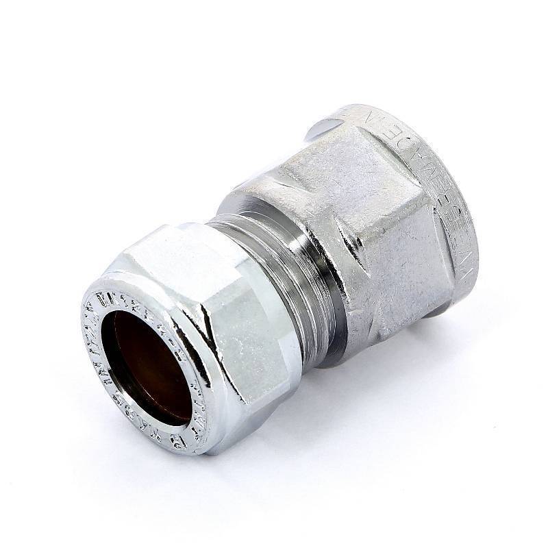 Муфта обжимная хромированная Tiemme 15x1/2 ВР 1130048