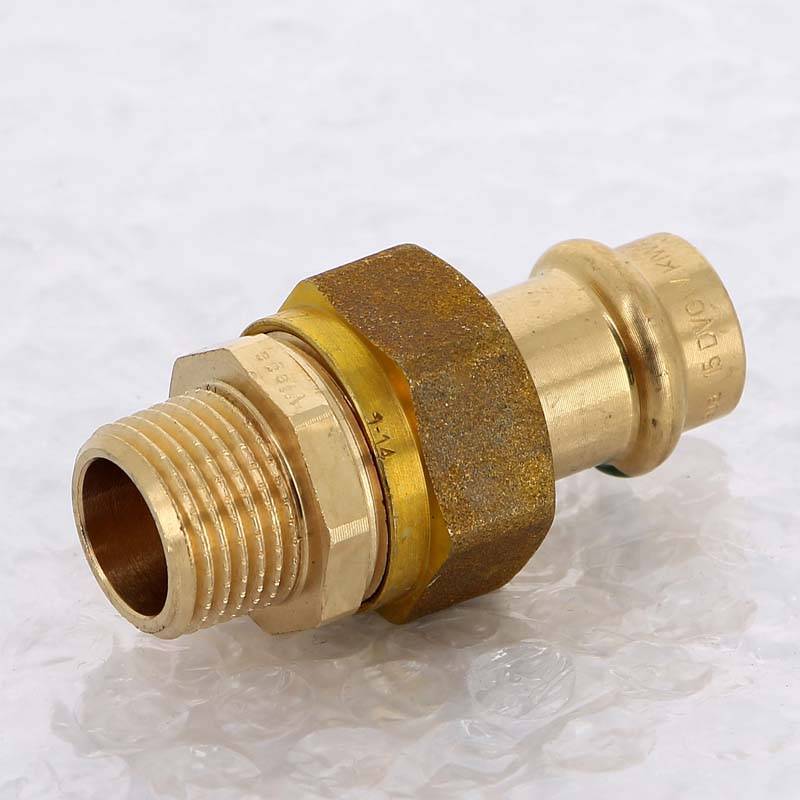 Муфта разъёмная пресс-Н бронза Viega Sanpress 15x1/2 120108