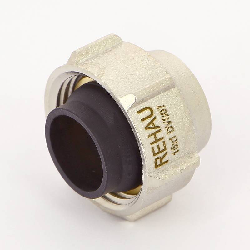 Соединитель для радиаторов обжимной Rehau 15 мм х 3/4 240601-003