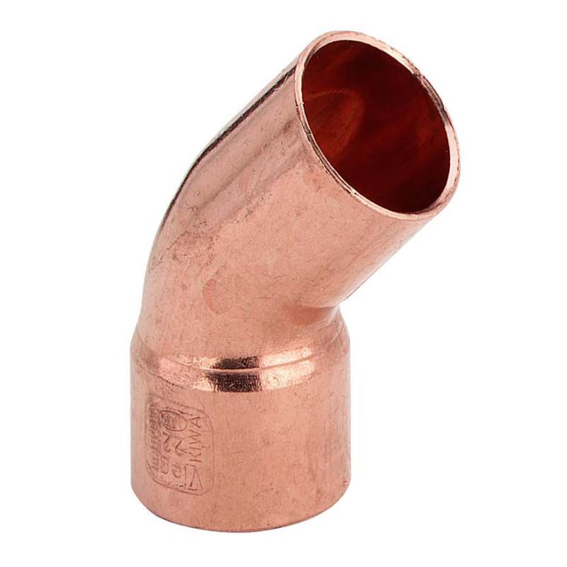 Угол медный 45 градусов однораструбный под пайку Viega 15 мм 100292