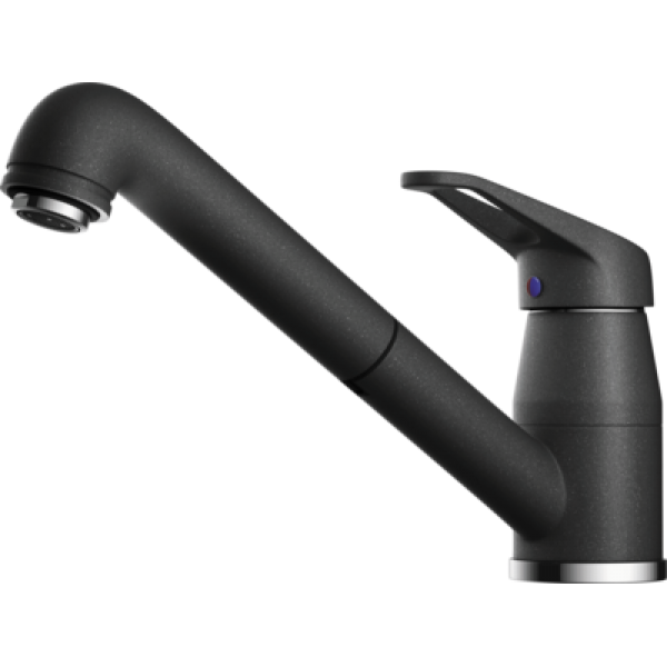 Смеситель для кухни Omoikiri Tateyama-S-BL с выдвижным изливом черный 4994136