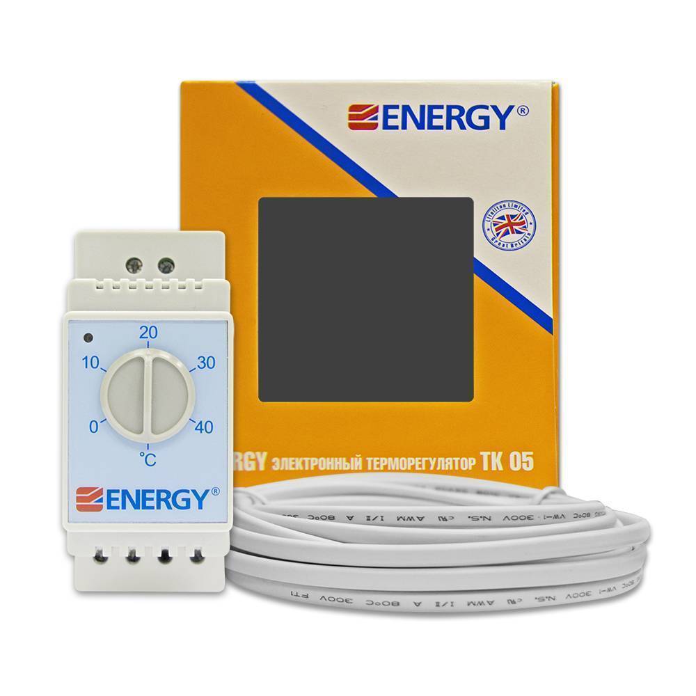 Терморегулятор электромеханический Energy TK05 на DIN-рейку TK05