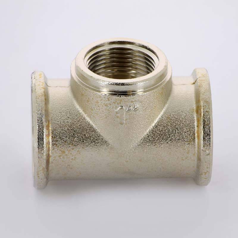 Тройник никелированный Uni-Fitt 1x3/4x1 ВР-ВР-ВР 615N4340