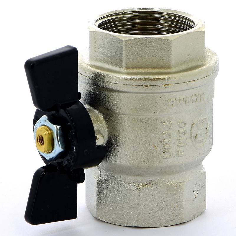 Кран шаровой Bugatti New Jersey 1 1/4 ВР-ВР бабочка 09120007