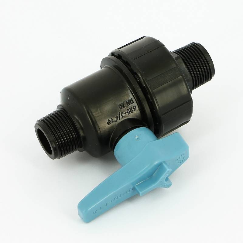 Кран для труб ПНД Unidelta 3/4 НН полипропилен PP-B 1074003003001