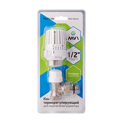 Комплект для подключения радиатора MVI 2 в 1 угловой 1/2 ATR.611.04