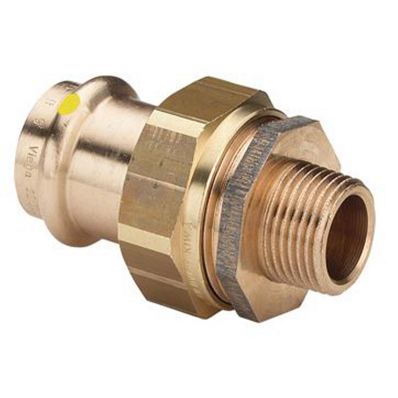 Муфта разъёмная пресс-Н бронза Viega Profipress G плоская прокладка 22x3/4 379414