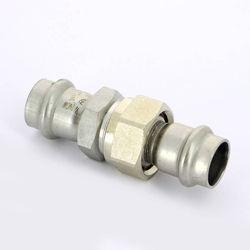 Муфта переходная пресс-Н Viega Sanpress Inox нержавеющая сталь 18x3/4 разъемная SC-Contur 438289