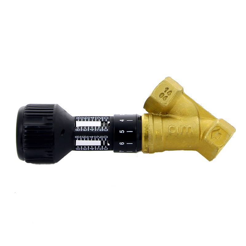 Клапан балансировочный ручной Cimberio CIM 727OT 3/4 ВВ с фиксацией настройки CIM 727OT N 3/4