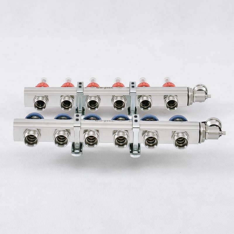 Коллекторная группа Uni-Fitt серия E 1x3/4 EK 6 выходов с расходомерами 440E4306